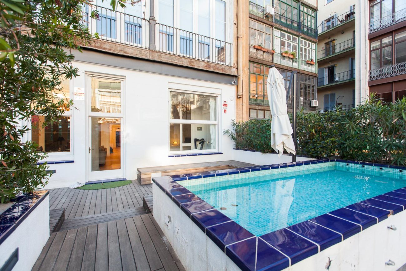 Lujoso piso con terraza junto a Paseo de Gracia