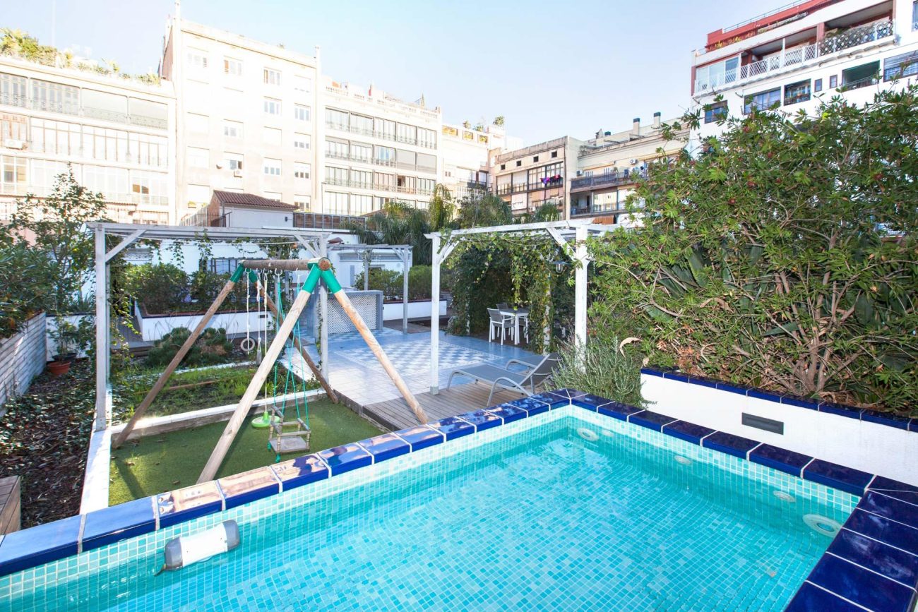 Lujoso piso con terraza junto a Paseo de Gracia