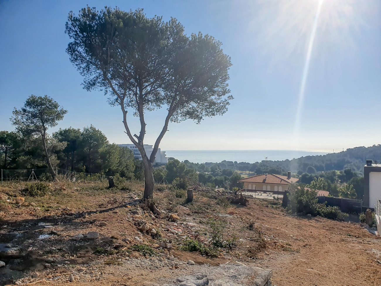 Magnífica parcela con vistas al mar en Sitges