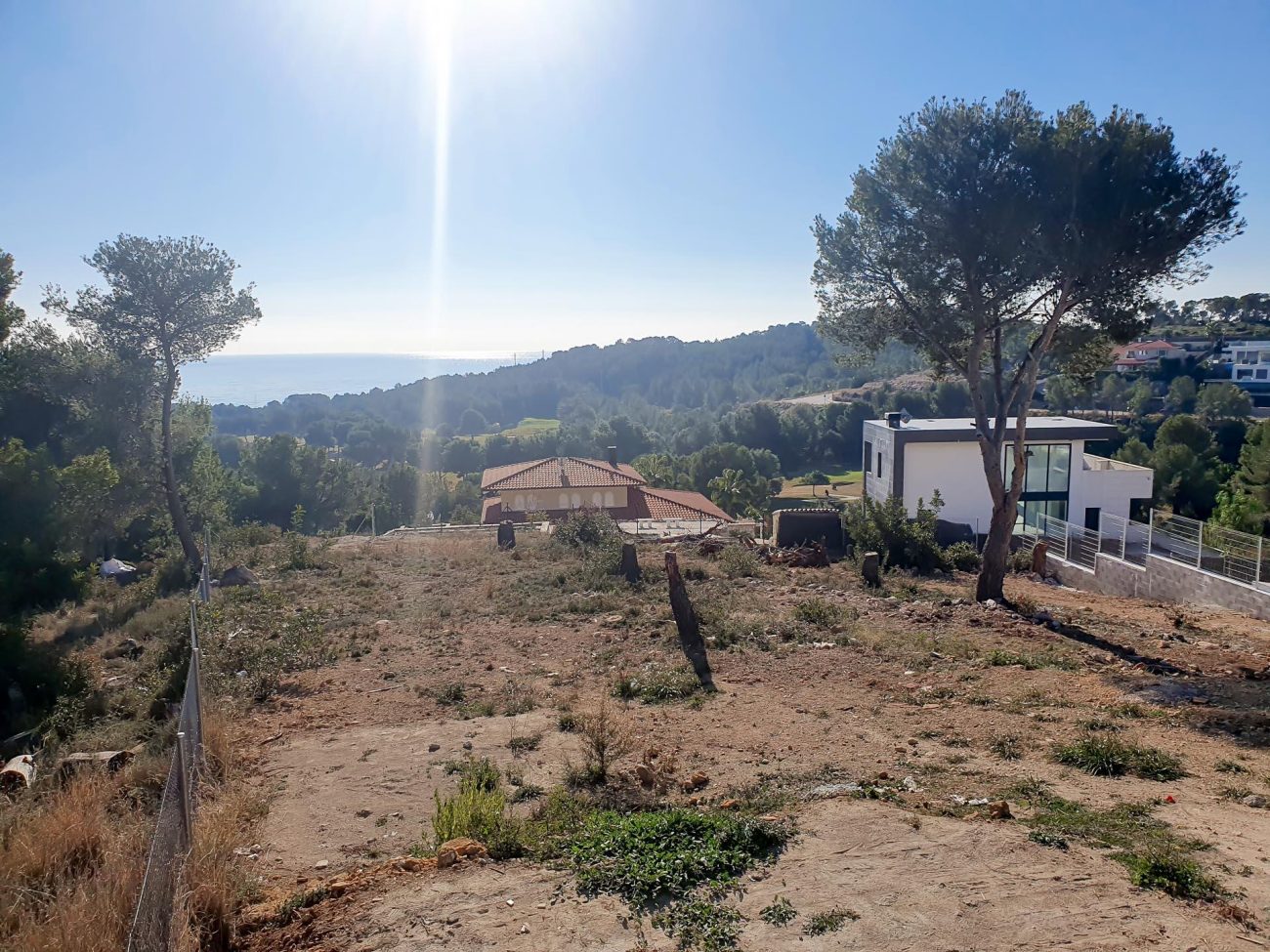 Magnífica parcela con vistas al mar en Sitges
