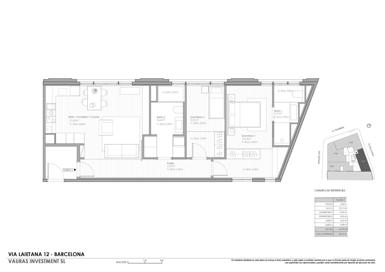 Exclusivo apartamento reformado de diseño en Via Layetana