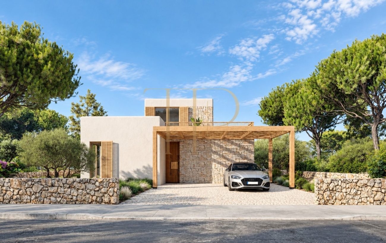 Casa de obra nueva con piscina en Cala Sant Jordi