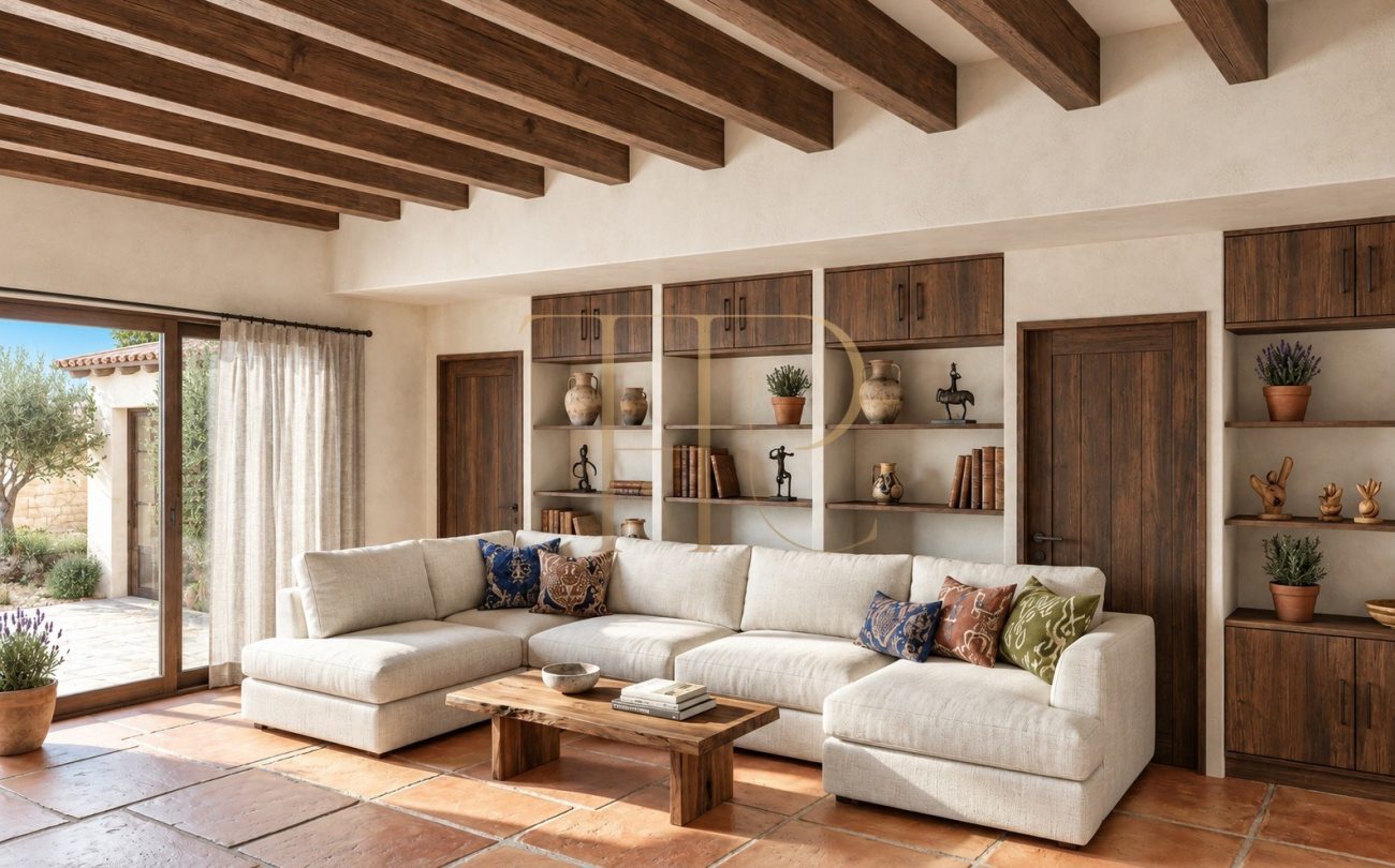 Casa de obra nueva con piscina en Cala Sant Jordi
