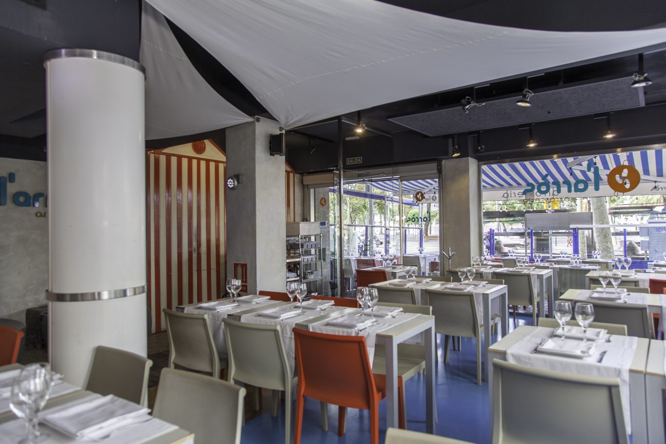 Traspaso de un excelente restaurante el pleno funcionamiento en el Paseo Joan de Borbon