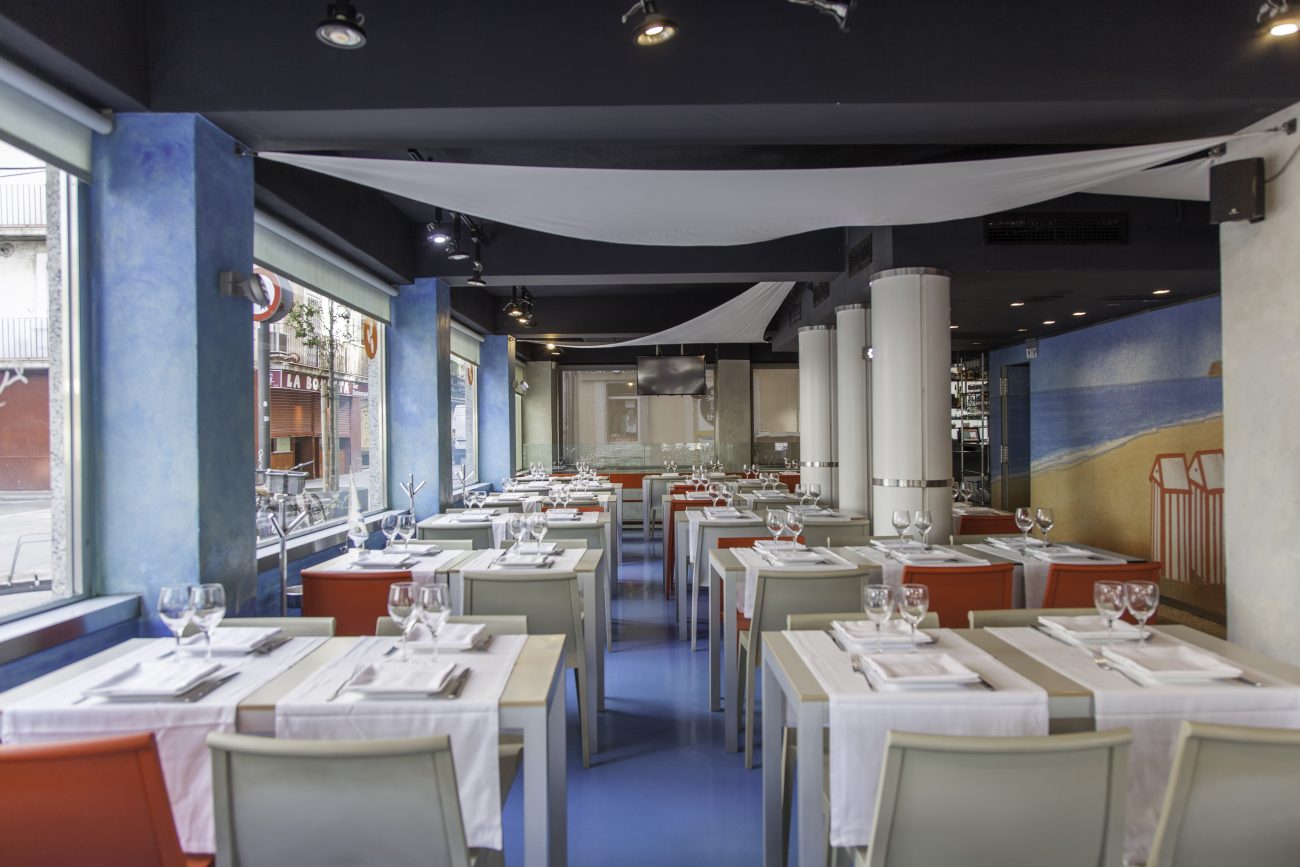 Traspaso de un excelente restaurante el pleno funcionamiento en el Paseo Joan de Borbon