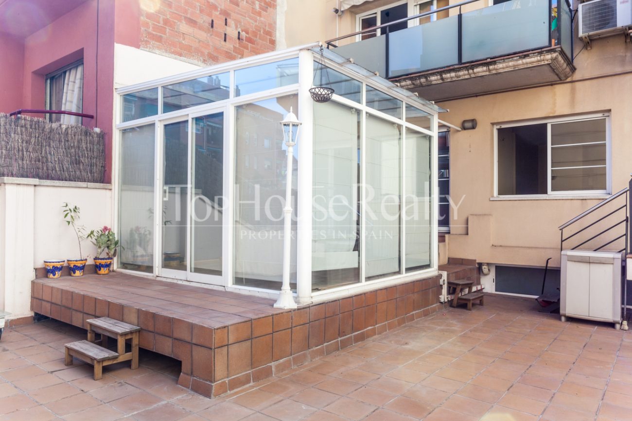 Espacioso piso con gran terraza en Barcelona