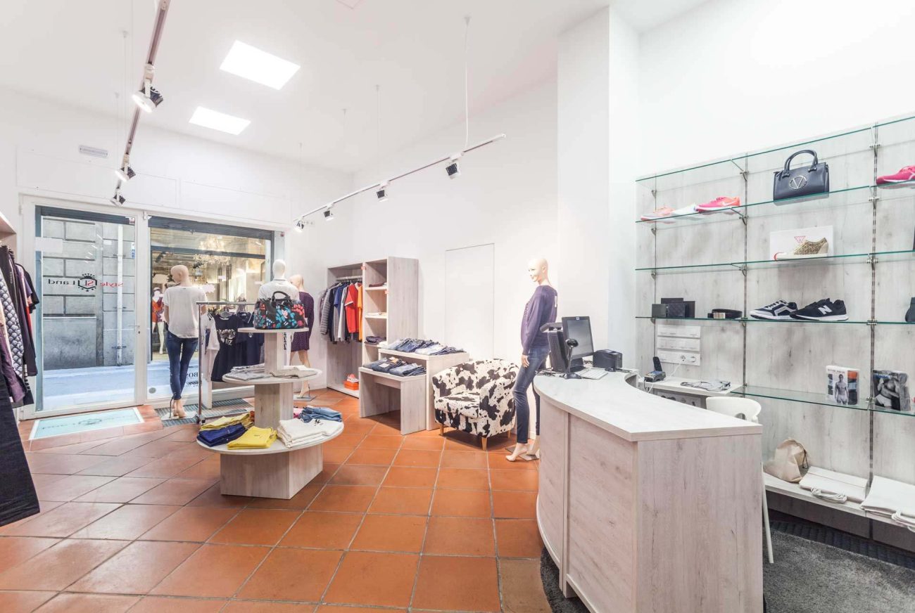 Tienda de moda en el barrio Gótico.