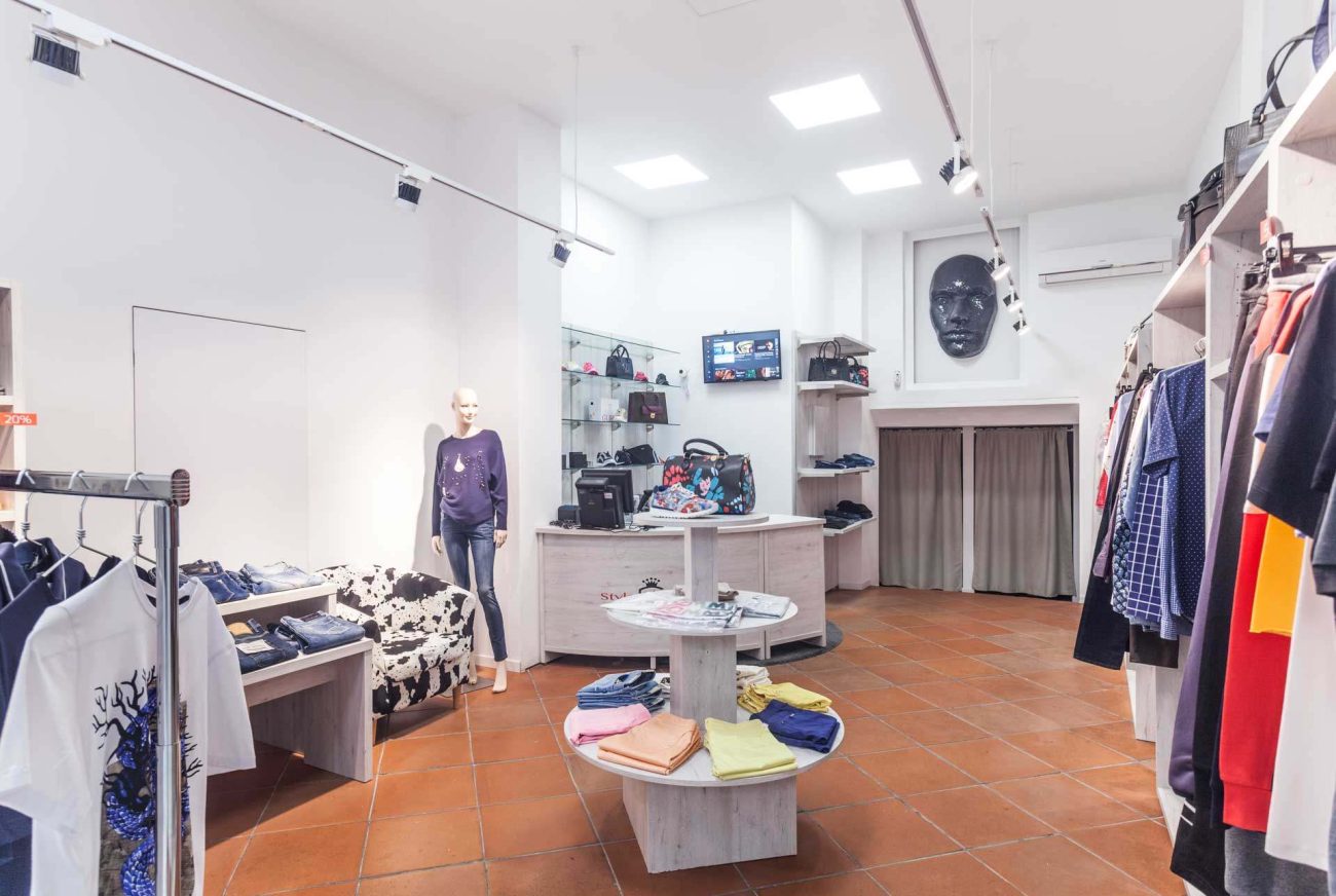 Tienda de moda en el barrio Gótico.