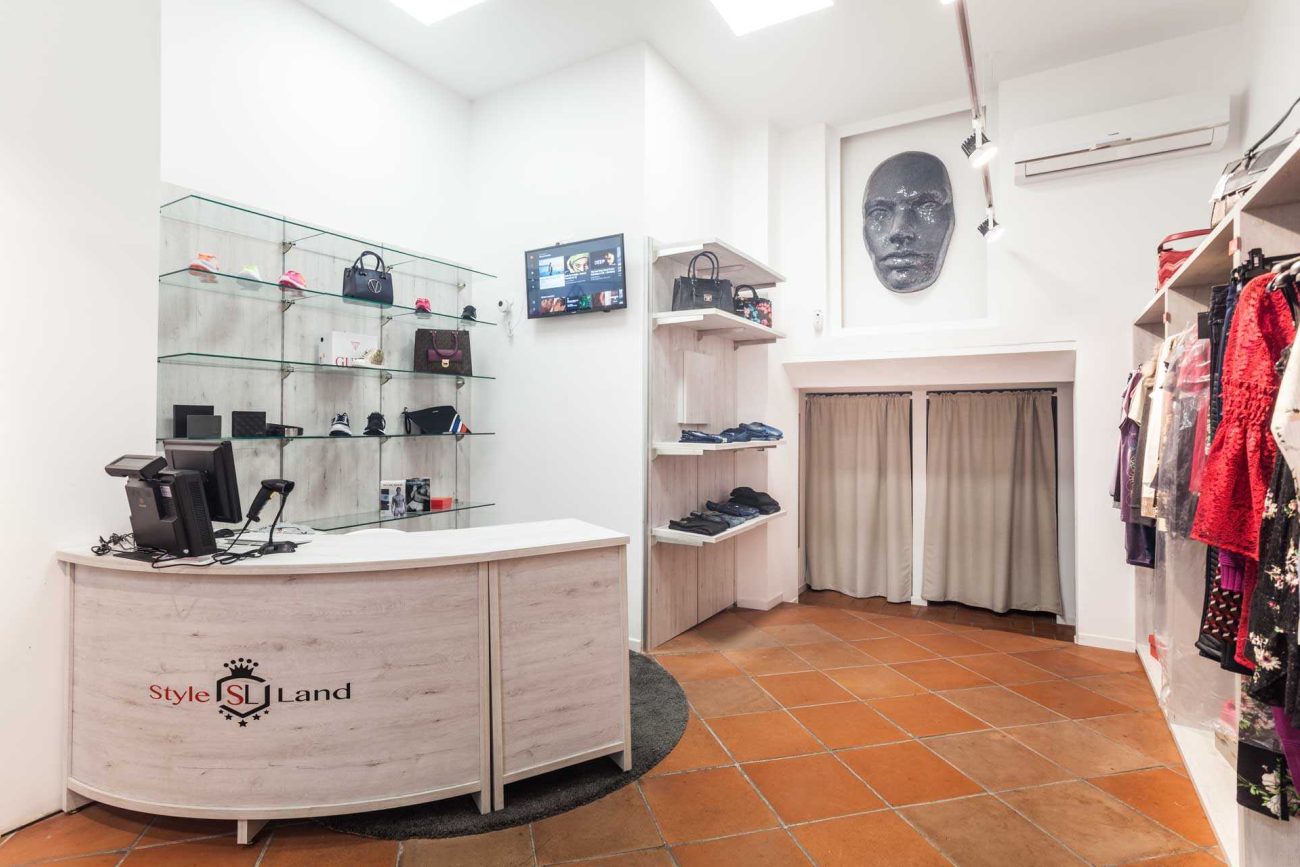 Tienda de moda en el barrio Gótico.