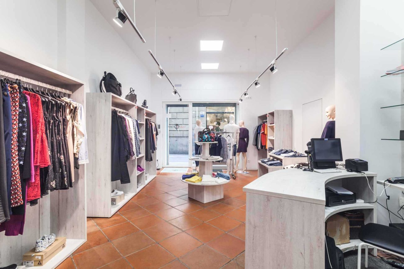 Tienda de moda en el barrio Gótico.