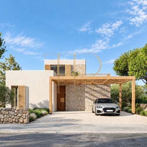 Casa de obra nueva con piscina en Cala Sant Jordi