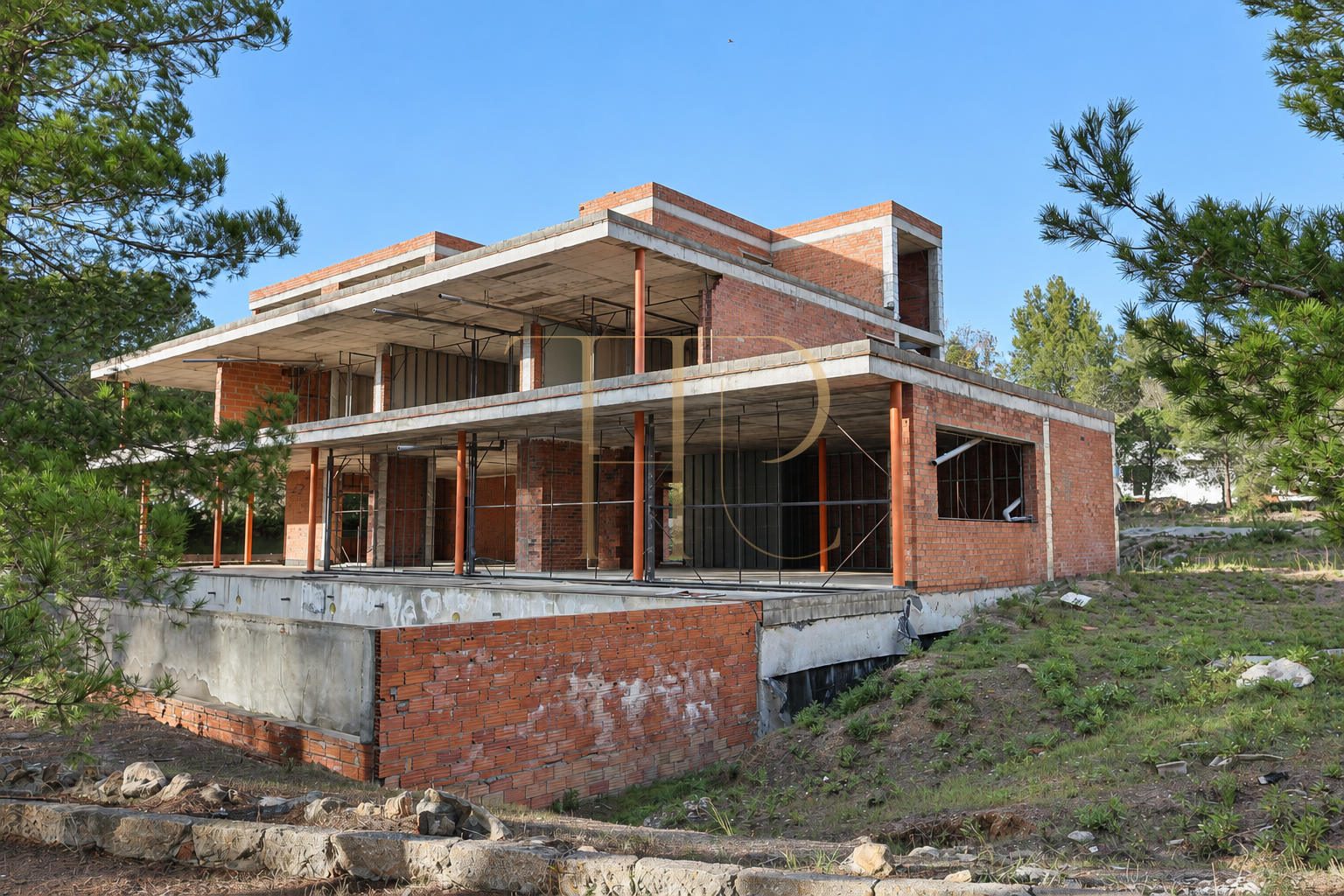 Parcela frente al mar con villa en construcción en Platja d’Aro