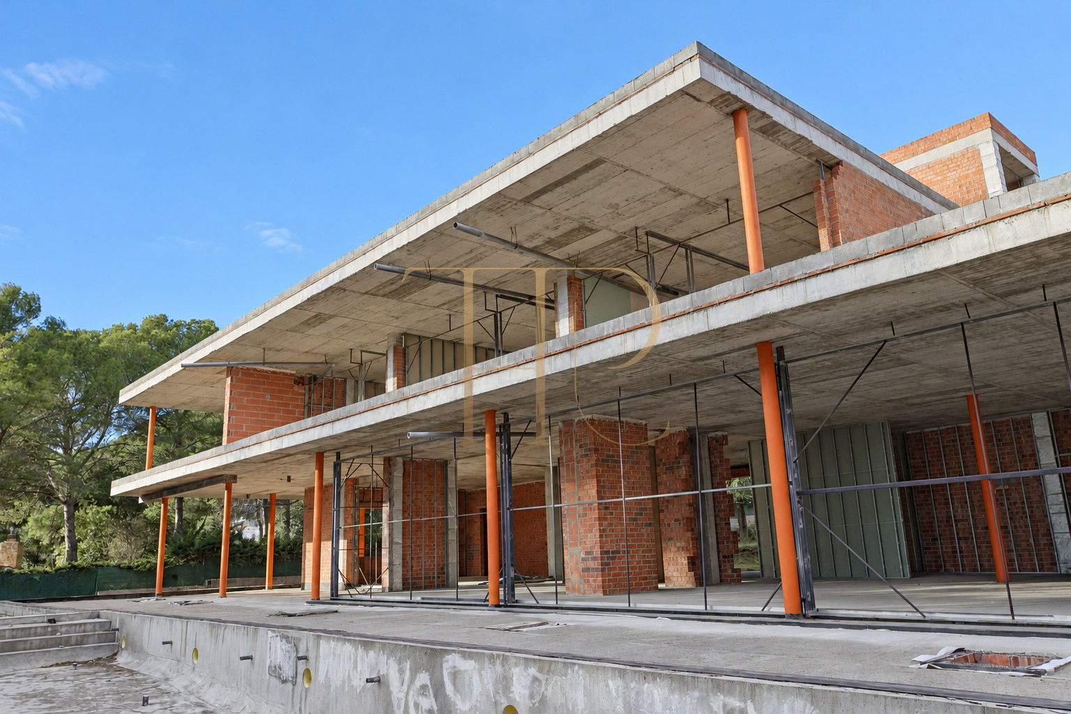 Parcela frente al mar con villa en construcción en Platja d’Aro