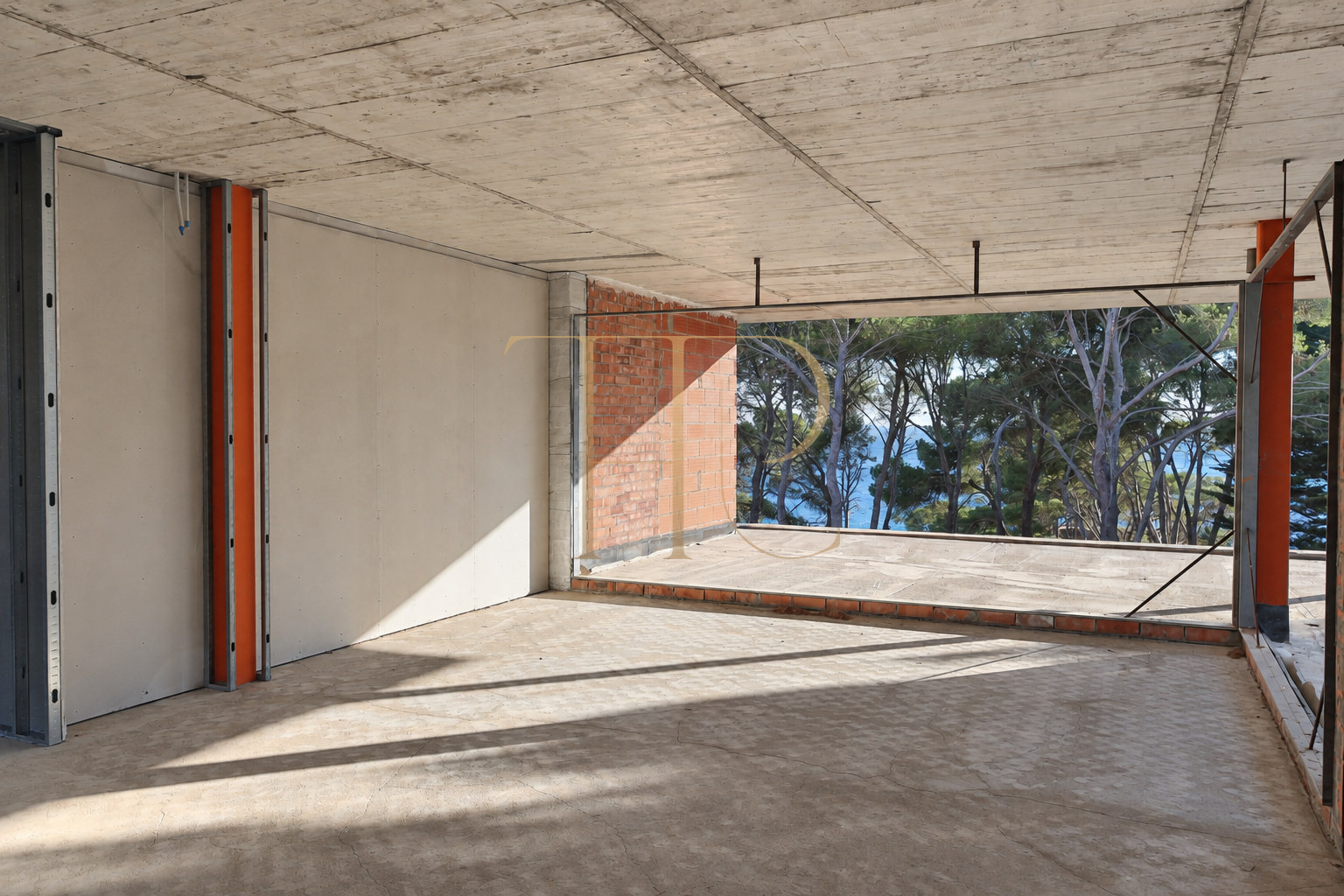 Parcela frente al mar con villa en construcción en Platja d’Aro
