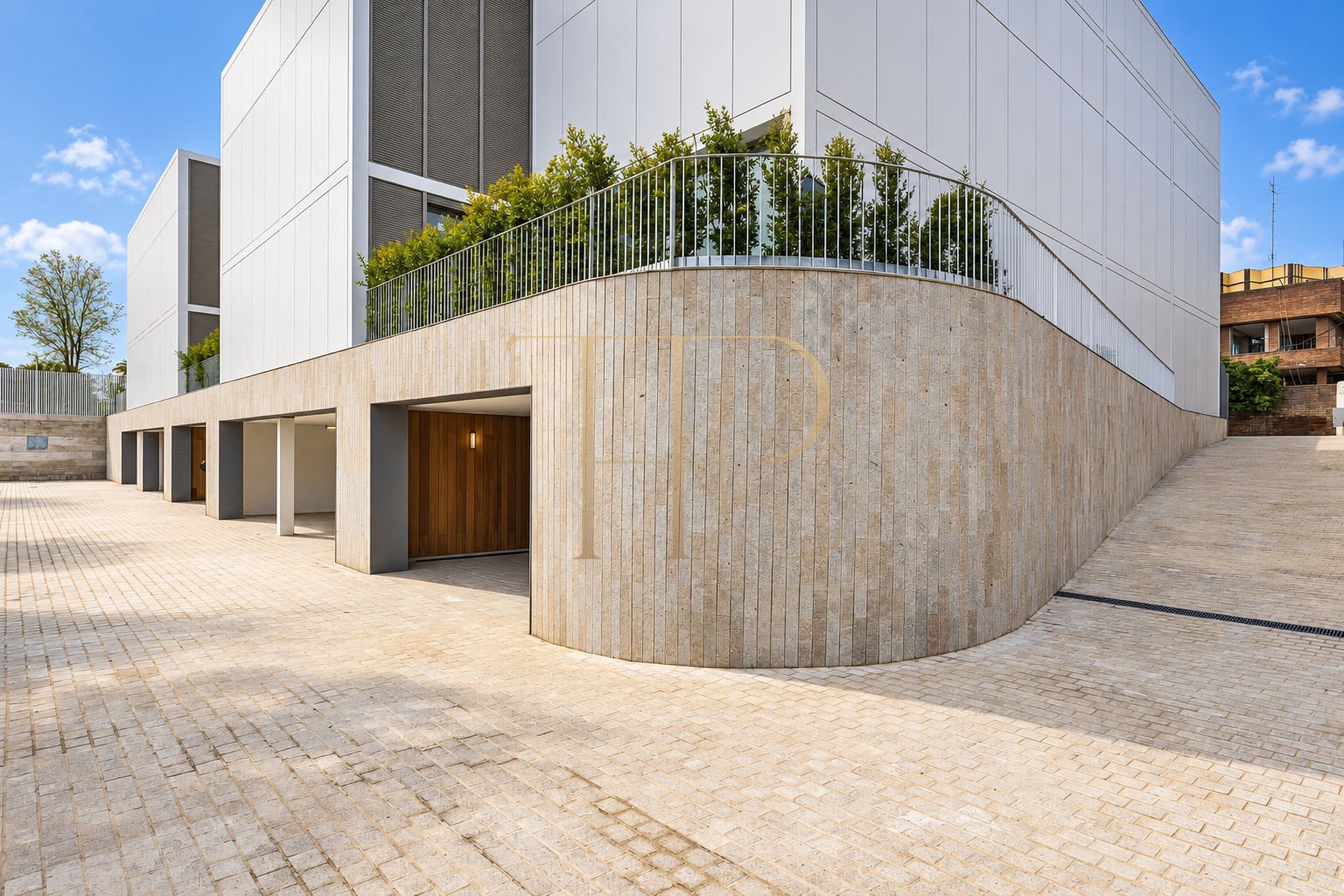 Casa contemporánea con piscinas en La Bonanova, Barcelona